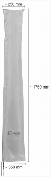 Schneider Schutzhülle für Marktschirme bis Ø 300 cm (mit RV und Stab) (176x25/35cm)